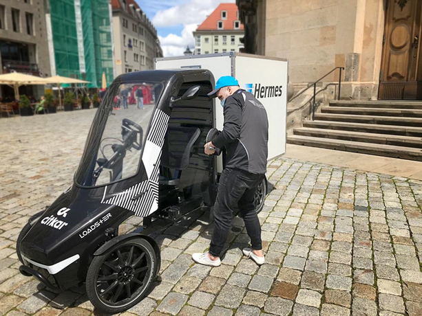 Bild vergr&ouml;&szlig;ern: Vierrädrige Cargo-Bikes  - New York setzt auf Pedal-Lieferdienste 