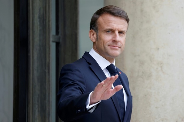 Bild vergrößern: Macron tritt mit neuer Europarede an der Sorbonne in den Europa-Wahlkampf
