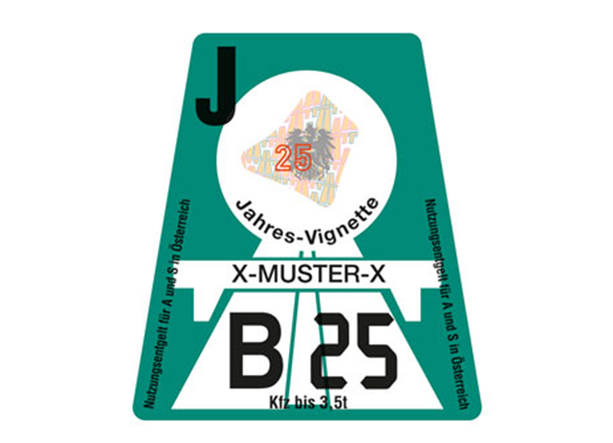 Bild vergr&ouml;&szlig;ern: Autobahn-Vignette  - Österreich erhöht die Preise 