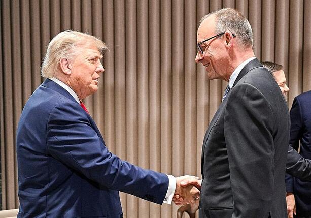 Bild vergr&ouml;&szlig;ern: Trump und Merz regelmäßig im Austausch