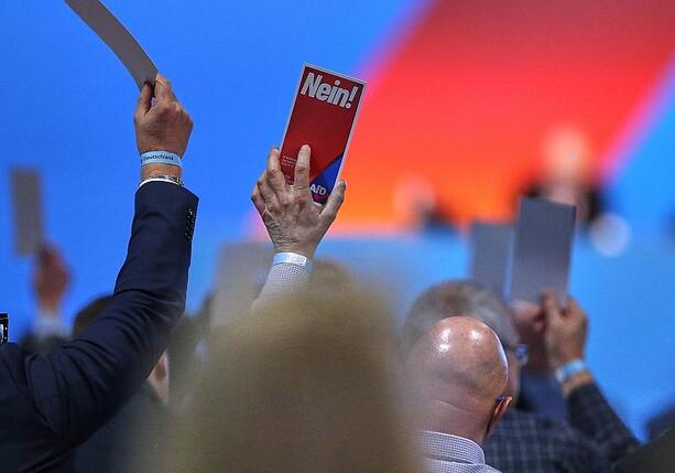 Bild vergr&ouml;&szlig;ern: Bericht: AfD-Mitglieder fordern Sonderparteitag in Sachsen-Anhalt