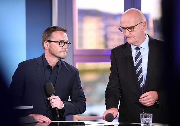 Bild vergr&ouml;&szlig;ern: SPD und CDU stellen Koalitionsvertrag für Brandenburg vor