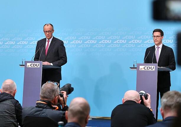 Bild vergr&ouml;&szlig;ern: Merz beklagt Kampagne gegen Hagel im Wahlkampf