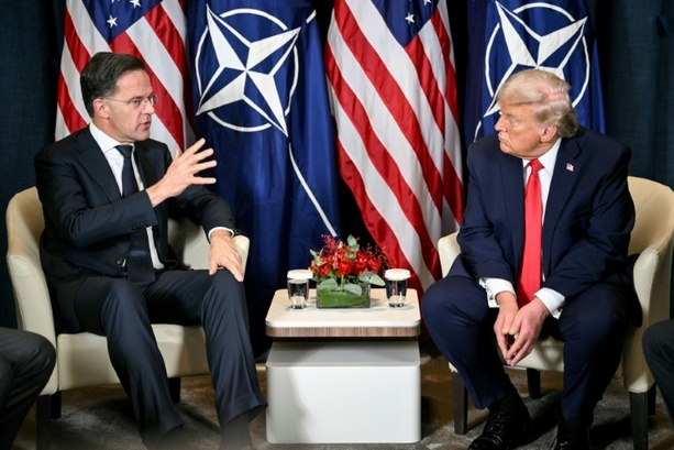 Bild vergr&ouml;&szlig;ern: Nach Äußerungen zu möglichem Nato-Austritt: Rutte trifft Trump in Washington
