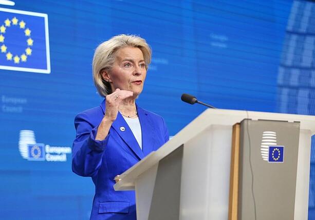 Bild vergr&ouml;&szlig;ern: Von der Leyen drängt auf Vollendung des Binnenmarkts
