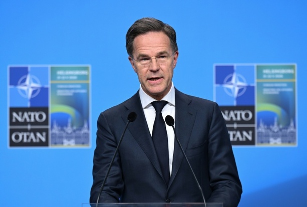 Bild vergr&ouml;&szlig;ern: Bahnbetreiber: Nato-Generalsekretär Rutte zu Besuch in Kiew eingetroffen
