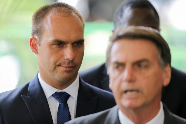 Bild vergr&ouml;&szlig;ern: Lobbyarbeit gegen das eigene Land: Hafturteil gegen Sohn von Brasiliens Ex-Präsident Bolsonaro