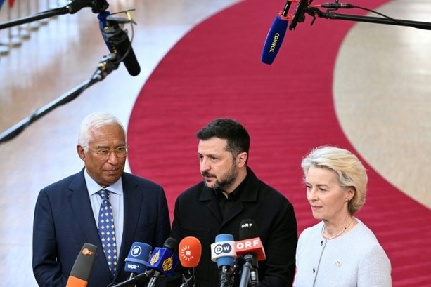 Bild vergr&ouml;&szlig;ern: EU-Gipfel in Brüssel beginnt mit Selenskyj als Gast