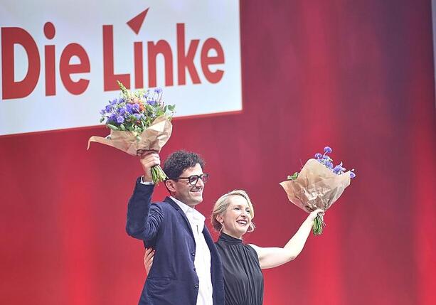 Bild vergr&ouml;&szlig;ern: Linke wählt Schwerdtner und Pantisano zum neuen Führungsduo