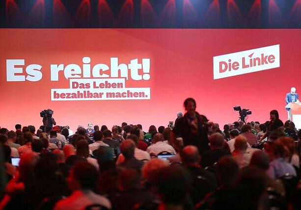 Bild vergr&ouml;&szlig;ern: Linke schließt Parteitag ab - Debatte über Gehaltsdeckel erwartet