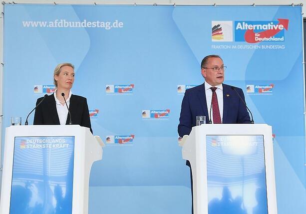 Bild vergr&ouml;&szlig;ern: Chrupalla verteidigt AfD-Doppelspitze gegen interne Kritik