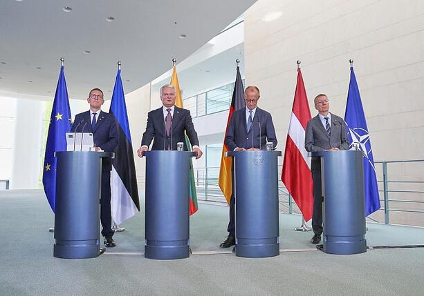 Bild vergr&ouml;&szlig;ern: Merz betont Bedeutung europäischer Zusammenarbeit vor Nato-Gipfel