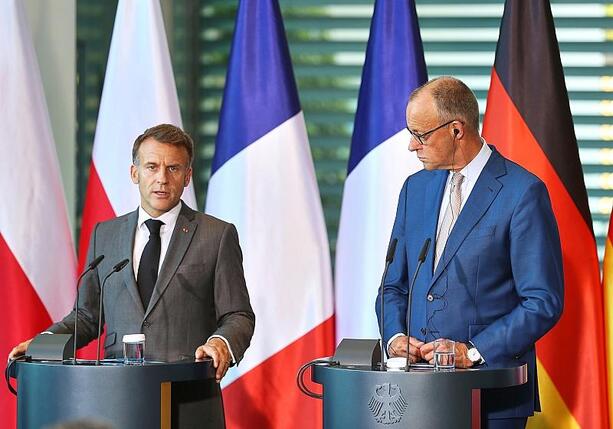Bild vergr&ouml;&szlig;ern: Merz will mit Macron über die großen Themen sprechen
