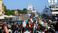 Zusammenstöße in Venedig bei Ankunft von Mega-Jacht von US-Botschafter