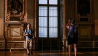 Mit Balkongitter: Von Diebstahl betroffene Apollo-Galerie im Louvre wieder geöffnet