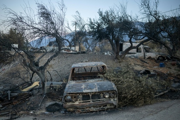 Bild vergr&ouml;&szlig;ern: Erneut Waldbrand nahe Athen ausgebrochen - Dutzende Feuerwehrleute im Einsatz
