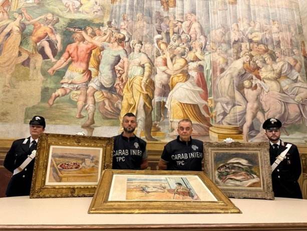 Bild vergr&ouml;&szlig;ern: Polizei findet drei aus Museum in Norditalien gestohlene Gemälde wieder