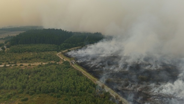 Bild vergr&ouml;&szlig;ern: Waldbrand kommt näher - Bürger in Teilen Monschaus sollen bis 10 Uhr Häuser verlassen