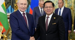 Putin empfängt Myanmars Staatschef Min Aung Hlaing im Kreml