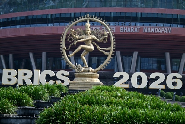 Bild vergr&ouml;&szlig;ern: Chinas Staatschef Xi zu Gipfel der Brics-Staaten in Indien eingetroffen