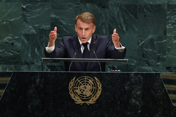 Bild vergr&ouml;&szlig;ern: UN-Generaldebatte: Israel weist Macron-Äußerungen über Westjordanland als grotesk zurück