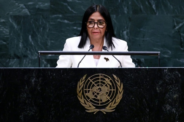 Bild vergr&ouml;&szlig;ern: UN-Generaldebatte: Venezuelas Übergangspräsidentin dankt Trump und verspricht Wahlen