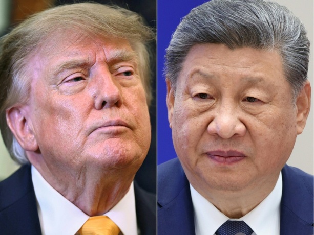 Bild vergr&ouml;&szlig;ern: Trump empfängt Xi zu Gespräch im Weißen Haus und gibt Staatsbankett