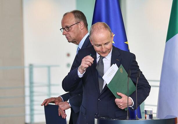 Bild vergr&ouml;&szlig;ern: Merz zu Finanzvorschlag aus Irland: Von Einigung weit entfernt