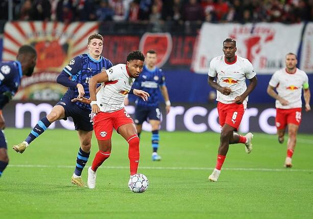 Bild vergr&ouml;&szlig;ern: CL: Leipzig schlägt Eindhoven - Remis zwischen Viking und Bayern