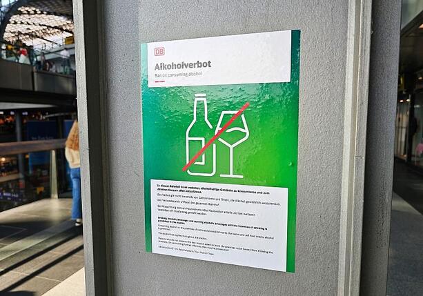 Bild vergr&ouml;&szlig;ern: GdP begrüßt bundesweites Alkoholverbot an Bahnhöfen