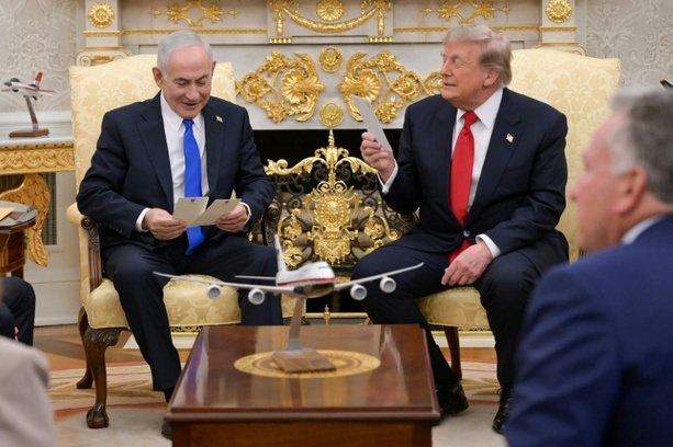 Bild vergr&ouml;&szlig;ern: Kurz vor Wahl in Israel: Trump stellt sich demonstrativ hinter Netanjahu