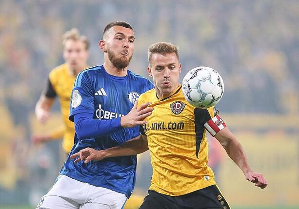 Bild vergr&ouml;&szlig;ern: Dynamo Dresden wirft Schalke 04 aus dem DFB-Pokal