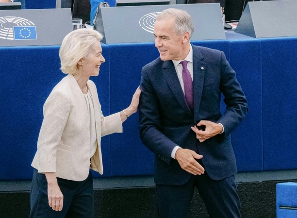 Bild vergr&ouml;&szlig;ern: EU-Spitzen zu Gipfeltreffen in Kanada